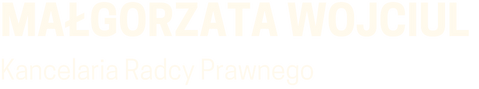 Radca Prawny Koszalin Małgorzata Wojciul